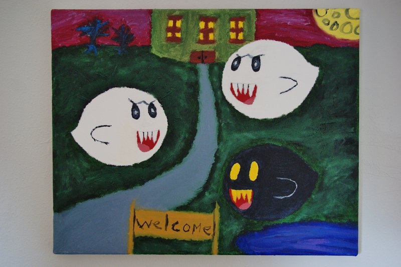 800x533 Boo And Bomb Boo Painting By Richudragon - Boo Painting