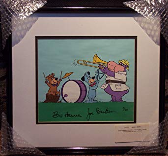 342x316 Huckleberry Hound, Boo Boo Bear And Peter Potamus In Huck's Band - Boo Painting
