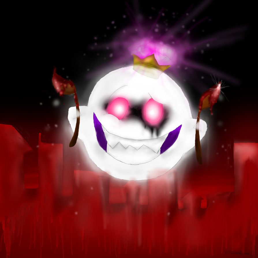 894x894 King Boo Is Painting The Town Red By 1downmushroom - Boo Painting