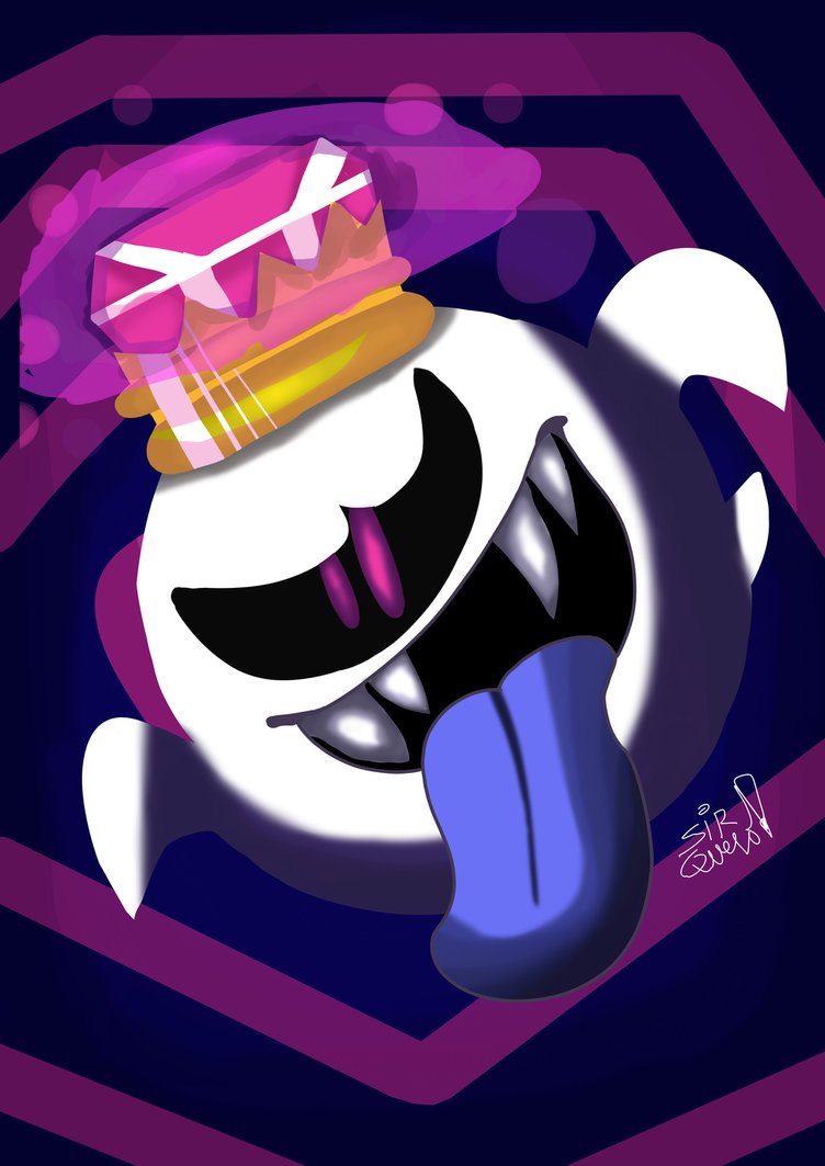 752x1063 King Boo Painting Redraw By Sirqueso - Boo Painting