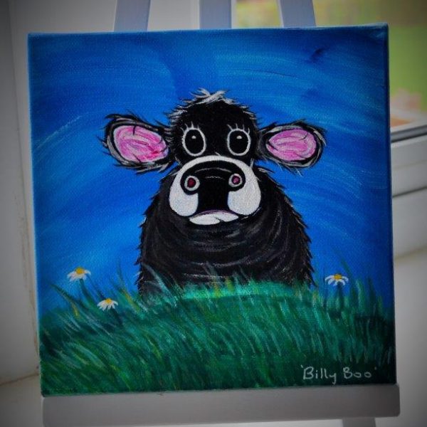 600x600 Billy Boo Quirky Cows - Boo Painting
