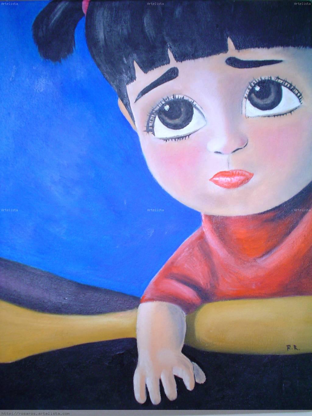 1024x1365 Boo, Monstruos Sa Rosa Ros De Pablo - Boo Painting