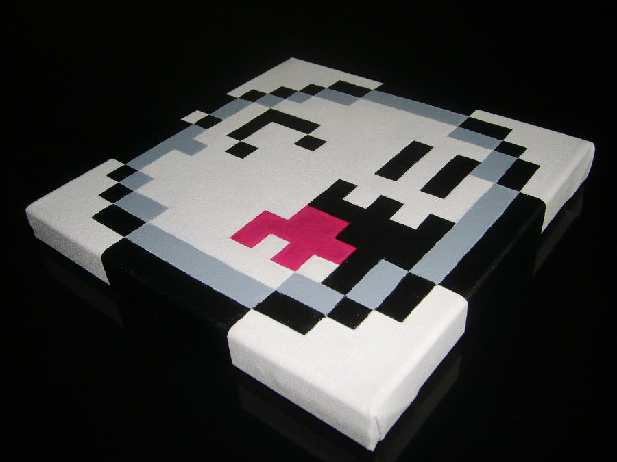 900x675 Boo Pixel Painting By Shampooteacher - Boo Painting