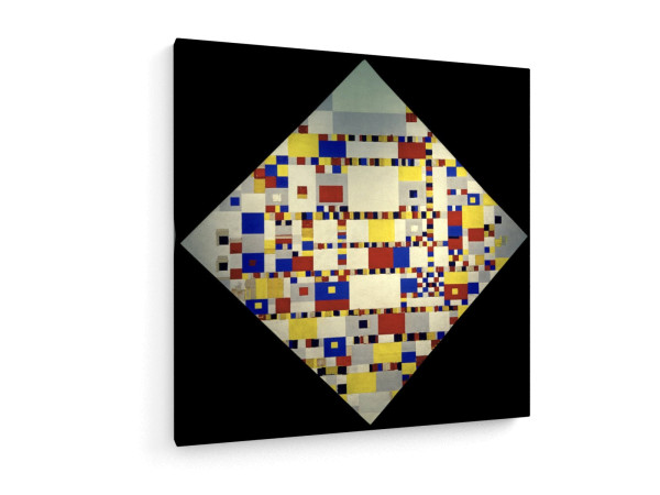 600x450 Stretched Textile Canvas Print - Boogie Woogie Painting