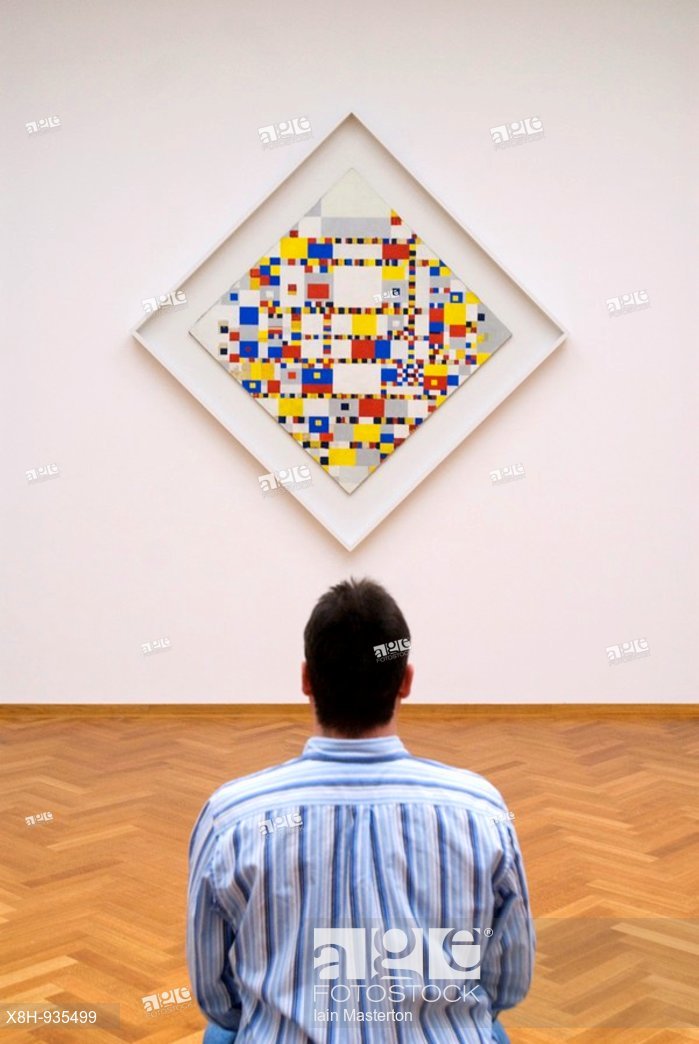 699x1044 Visitor Looking - Boogie Woogie Painting