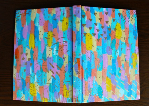 625x444 Get Messy Altered Book Cover Tutorial - Book Cover Painting