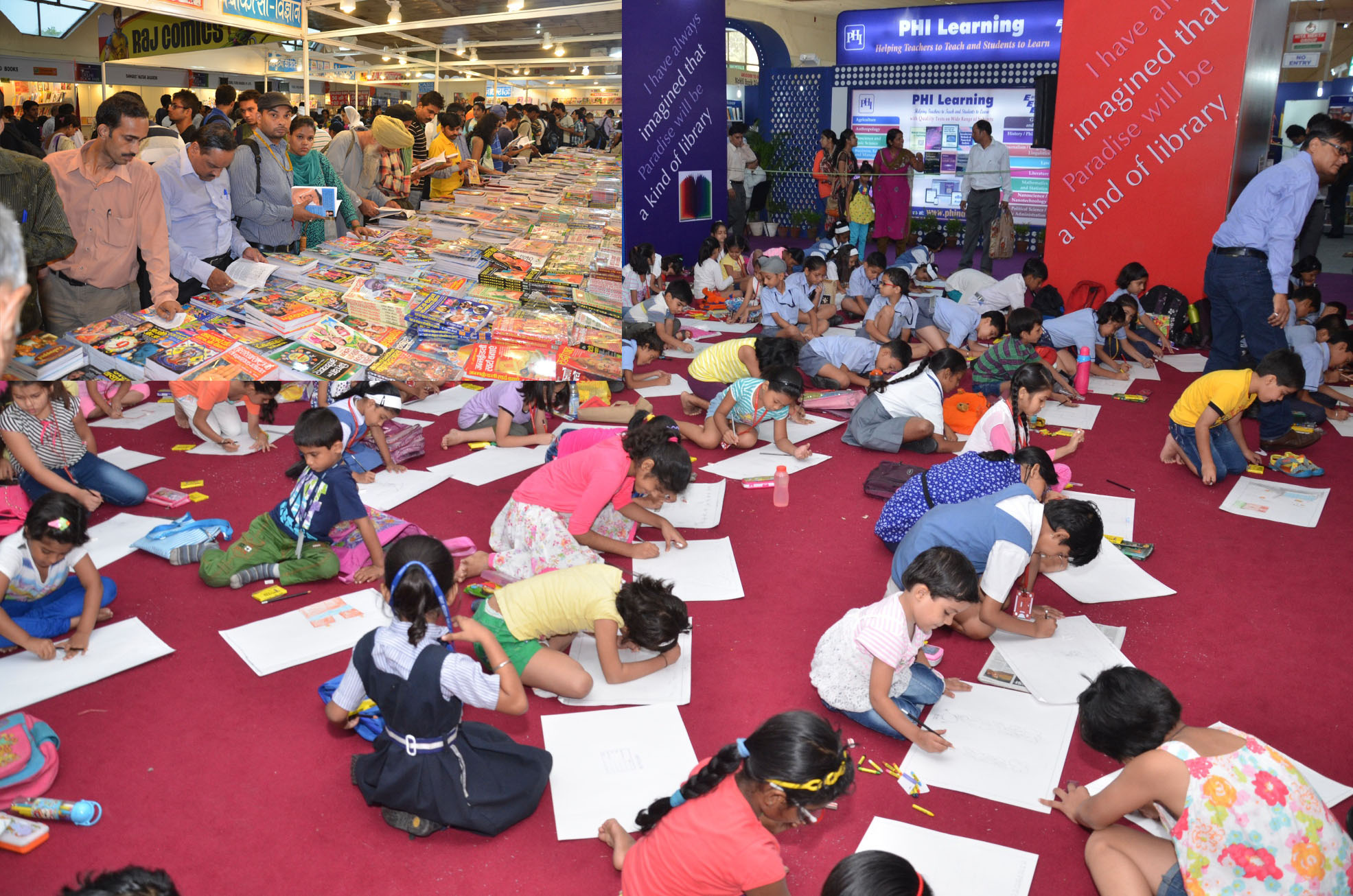 1971x1306 Delhi News Agency (Dna) Painting Competition - Book Fair Painting