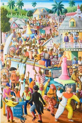 341x510 Joy Of Haiti Art Book Le Flambeau Foundation Inc. Joy Of Haiti - Book Fair Painting