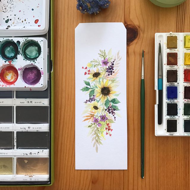 640x640 Hand Painted Bookmark, Design Amp Craft, Handmade Craft On Carousell - Bookmark Painting