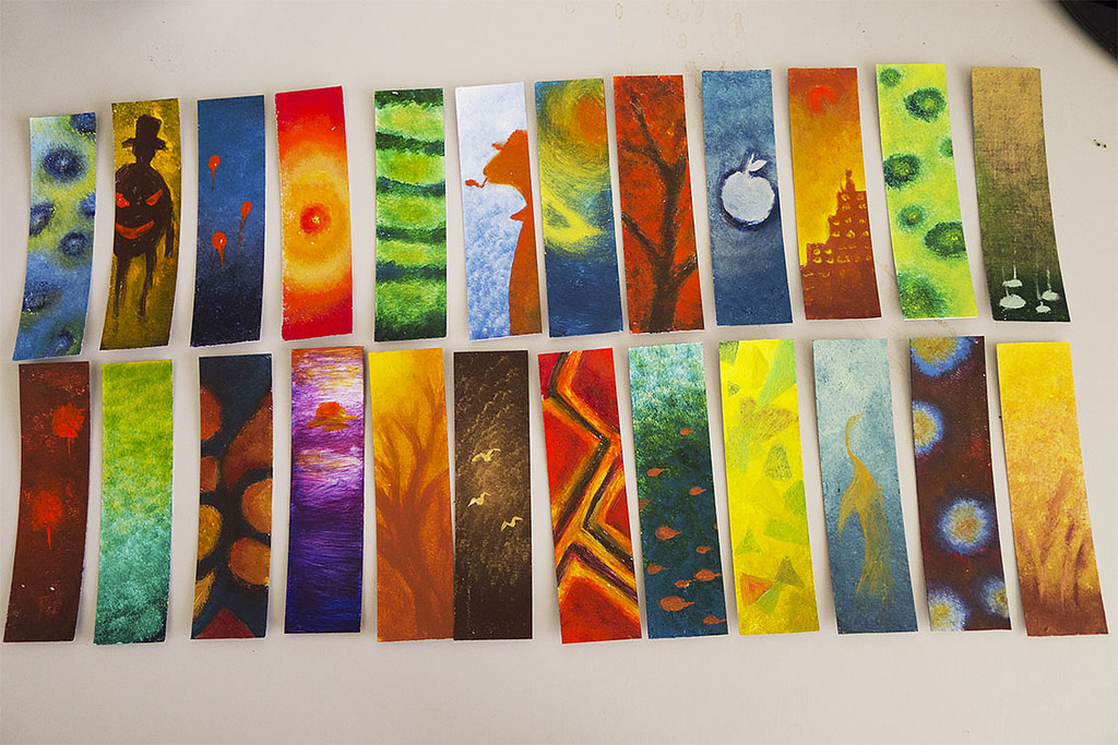 1024x683 Hand Painted Bookmarks. Material Acrylic. Hand Painted - Bookmark Painting
