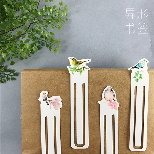 640x640 Japanese Style Painting Bookmark Poems Of Birds Cute Robin Parrot - Bookmark Painting