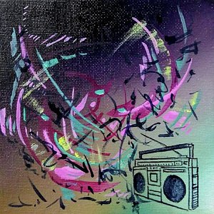 300x300 Boombox Paintings Fine Art America - Boombox Painting