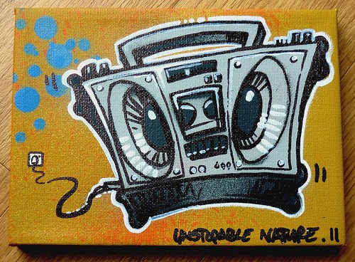 500x368 Boomboxstereo Painting Arkade Graphics - Boombox Painting