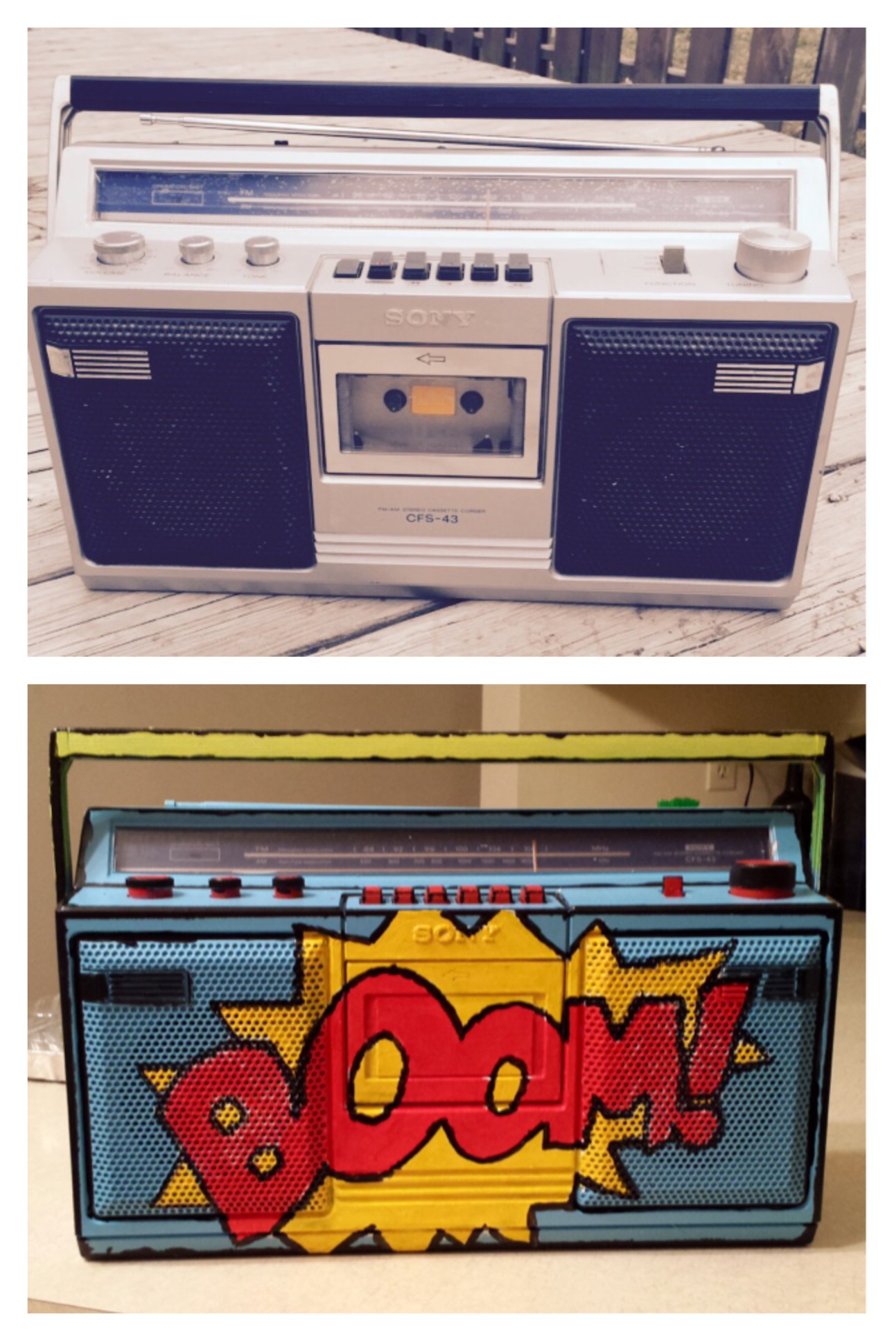 1290x1935 I Painted My Boombox. Pics - Boombox Painting