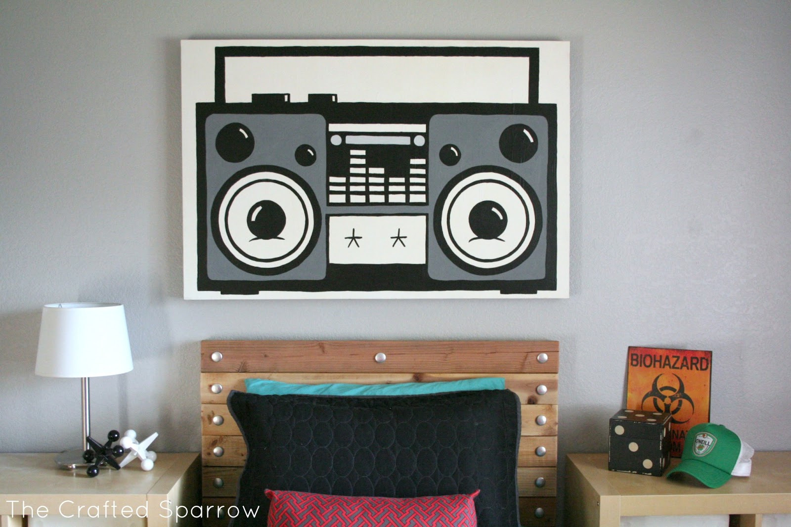 1600x1066 Recycled Canvas Boombox Painting - Boombox Painting