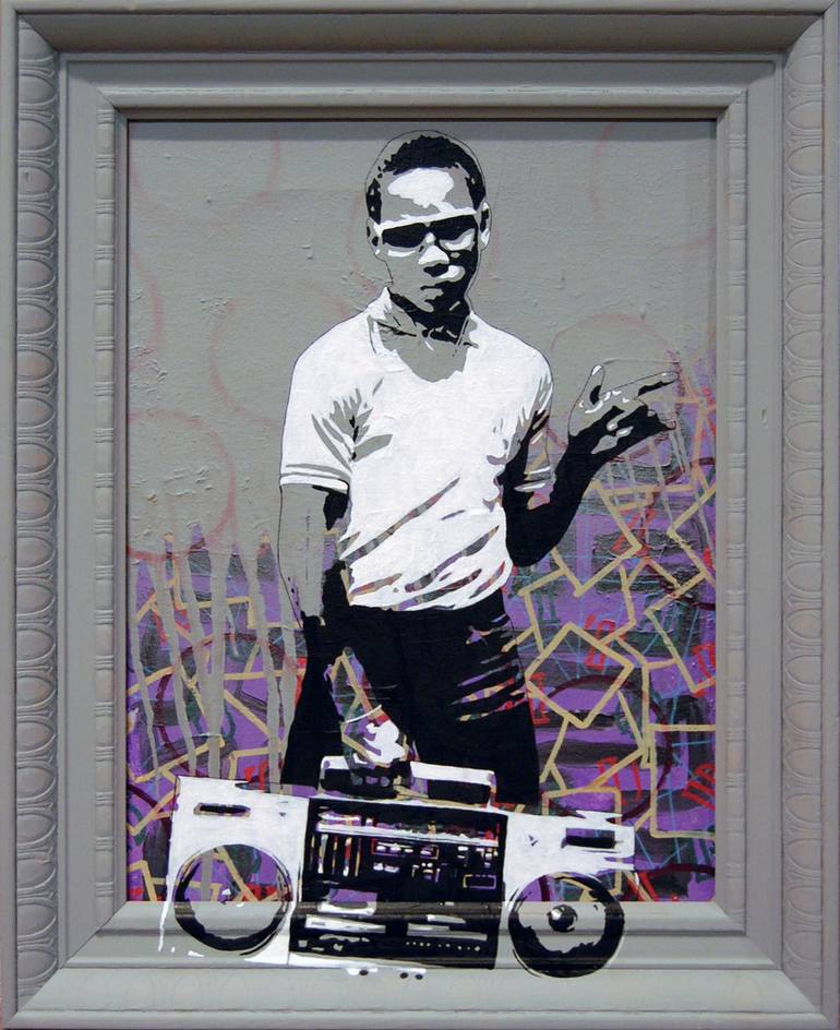 770x944 Saatchi Art Boombox Painting By Mike Ferrari - Boombox Painting
