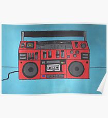 210x230 Boombox Painting Amp Mixed Media Posters Redbubble - Boombox Painting