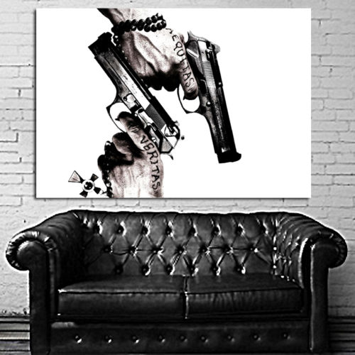 500x500 Boondock Saints Art Silk Fabric Poster 36 X 24 In Painting - Boondock Saints Painting