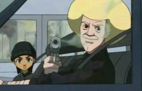 478x308 Riley Takes Up Spray Painting And Tagging Buildings With His - Boondocks Painting