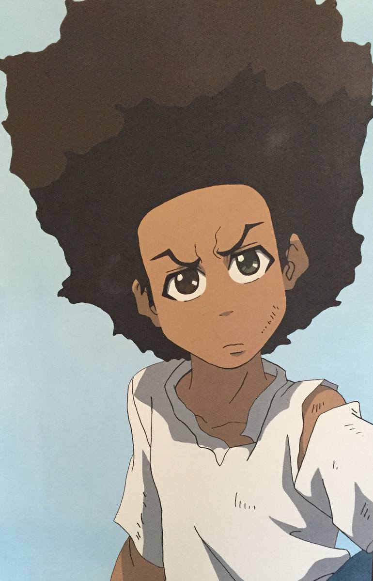 770x1199 Saatchi Art Boondocks (Huey) Painting By Allen Jones - Boondocks Painting