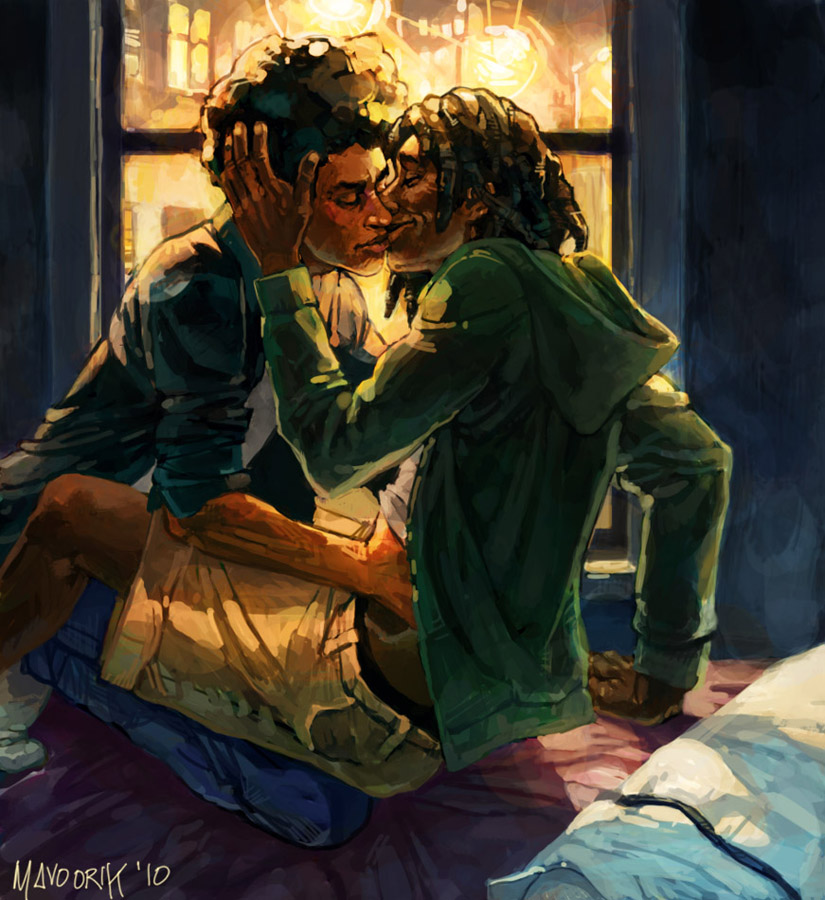 825x900 Boondocks Huey X Caesar Slash By Mavoorik - Boondocks Painting