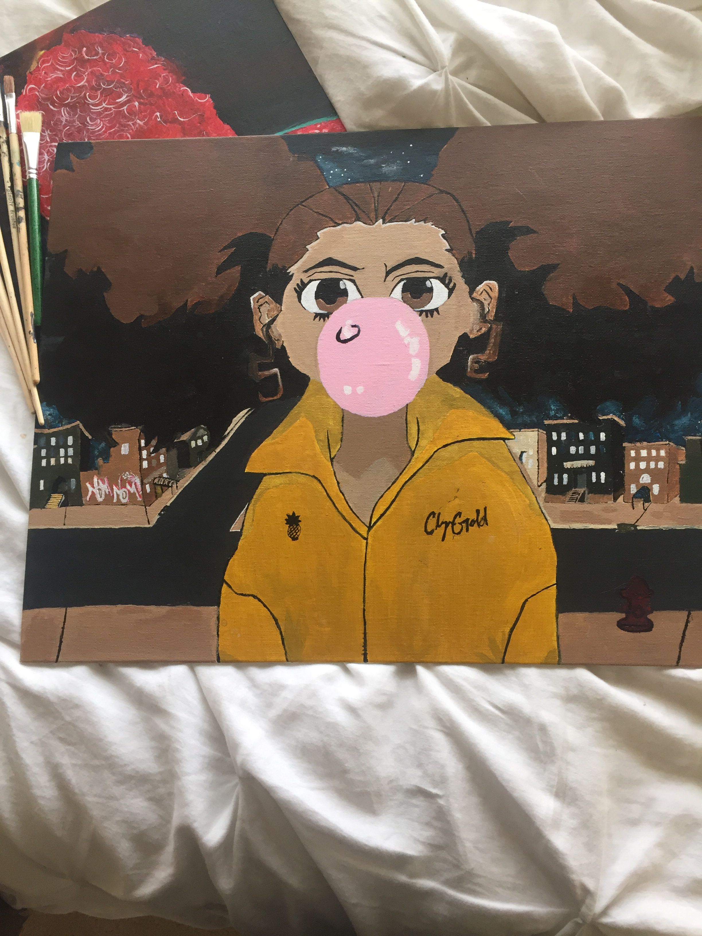2448x3264 Boondocks Cartoon Painting That I Painted Portraying What I Would - Boondocks Painting
