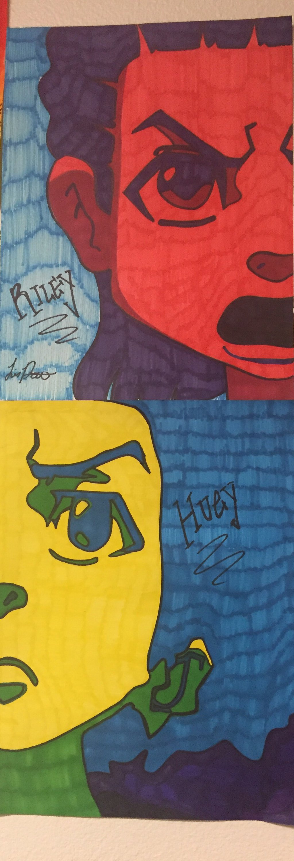 1024x2993 Huey Riley Freeman (The Boondocks) By Llnfp97 - Boondocks Riley Painting