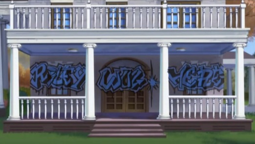 522x296 Riley Wuz Here The Boondocks Wiki Fandom Powered By Wikia - Boondocks Riley Painting