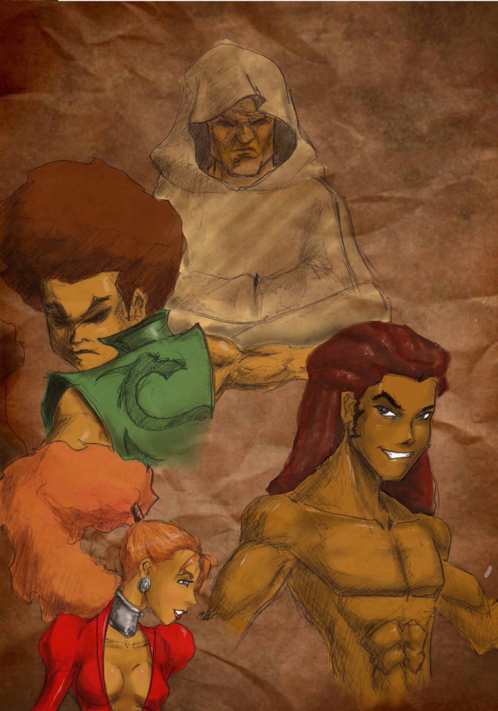1024x1460 Shonen Boondocks Ninja Warriors By Justthecleric - Boondocks Riley Painting