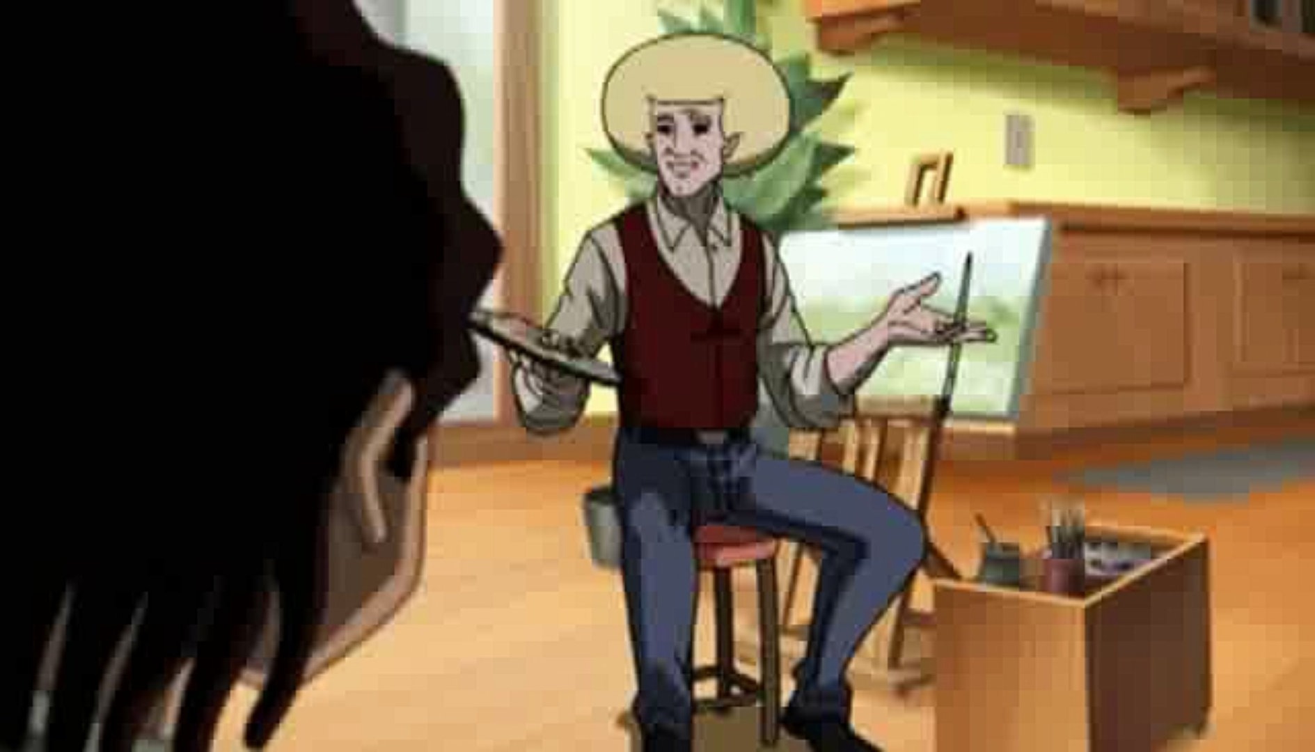 1889x1080 The Boondocks - Boondocks Riley Painting