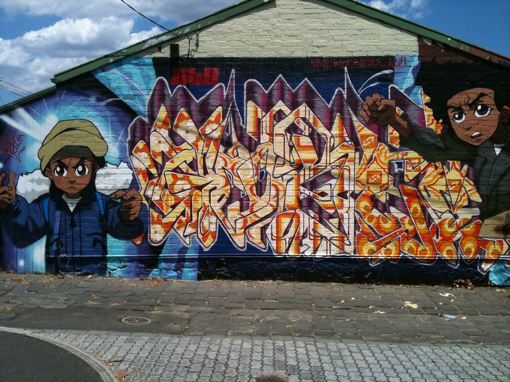 1024x768 The World's Most Recently Posted Photos Of Huey And Riley - Boondocks Riley Painting