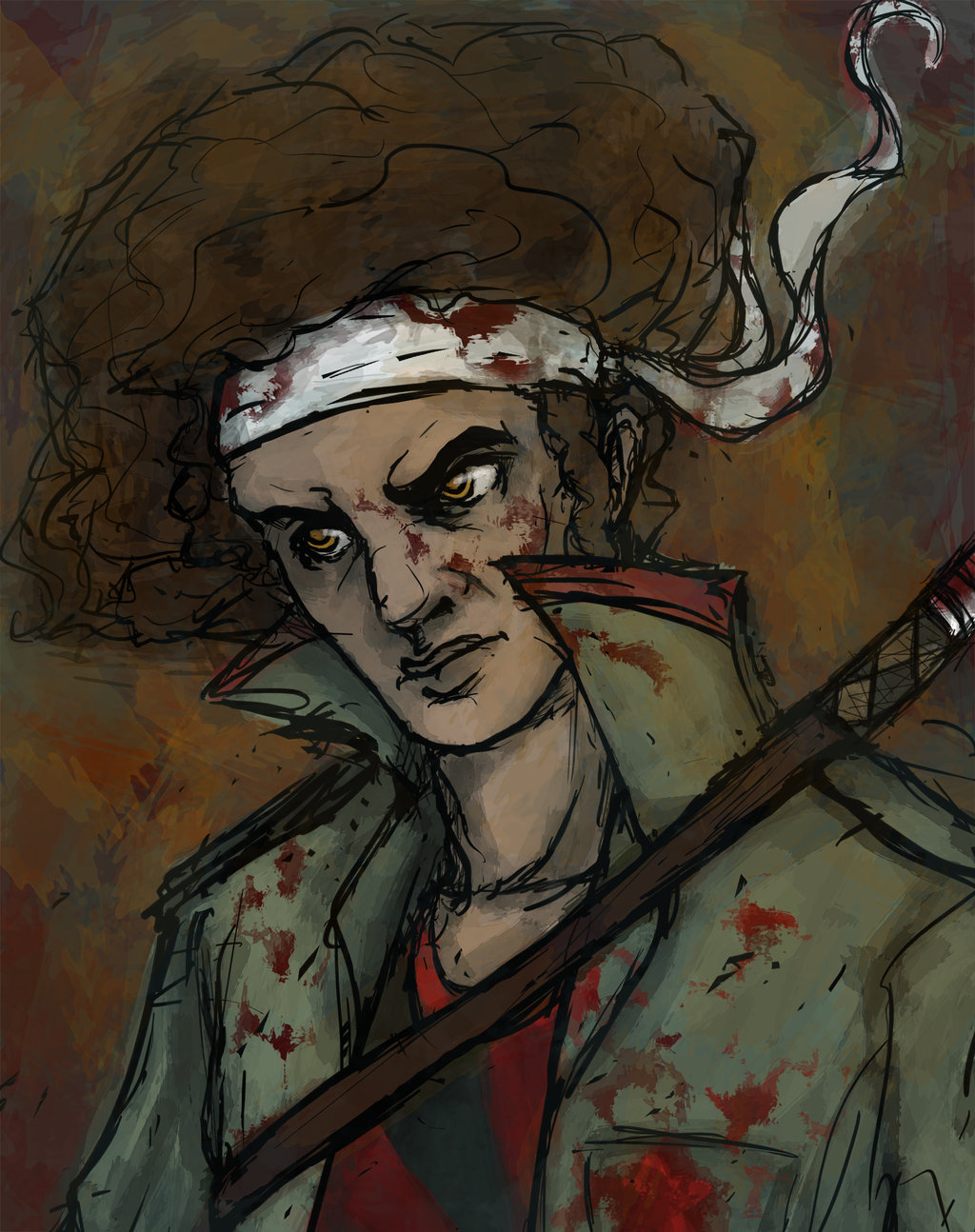 1024x1294 Huey Freeman 2.0 By Motown Abbey - Boondocks Riley Painting