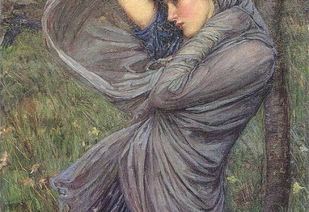 436x300 Boreas Waterhouse John William Waterhouse Oil Paintings - Boreas Painting