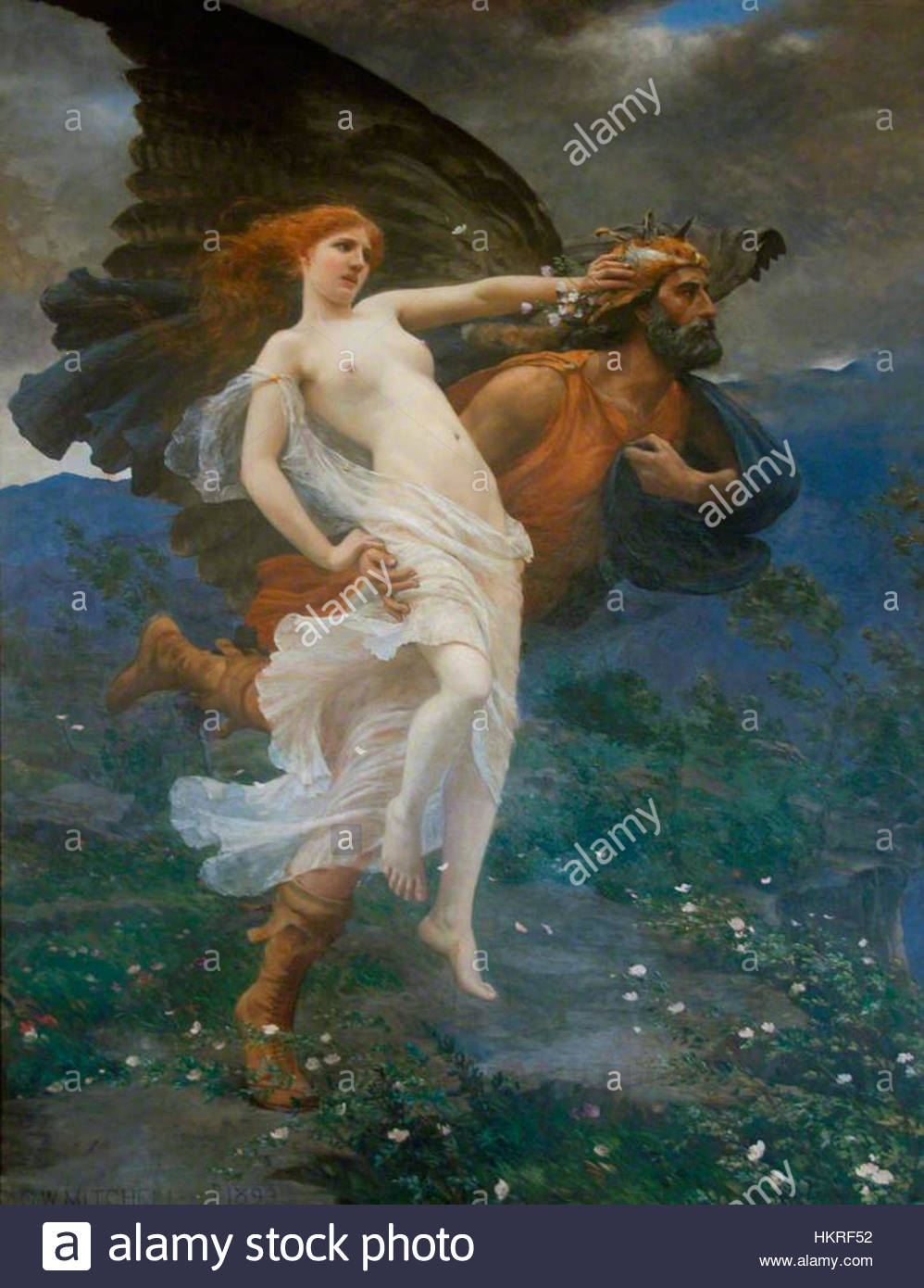 998x1390 Charles William Mitchell - Boreas Painting
