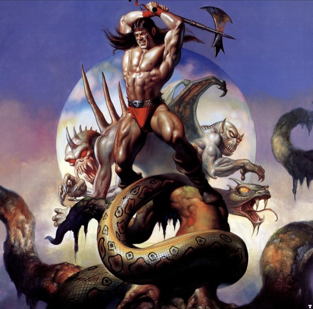 1000x987 Frank Frazetta Vs. Boris Vallejo Resolved (Expanded Teaching - Boris Artist Painting
