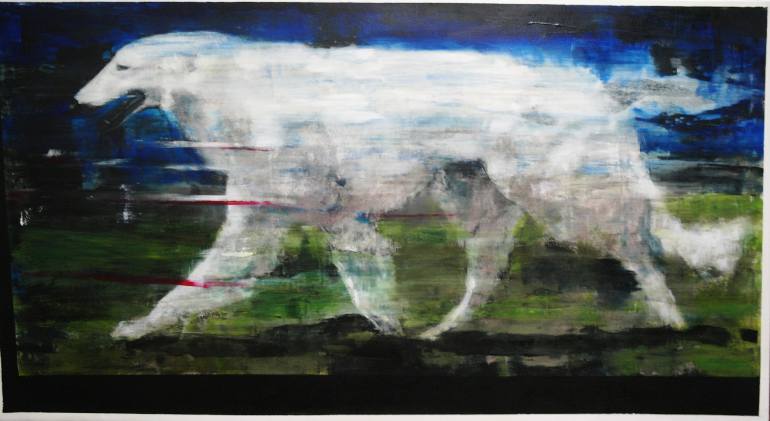 770x421 Saatchi Art Perchino Borzoi Ii Painting By Claire Moore - Borzoi Painting