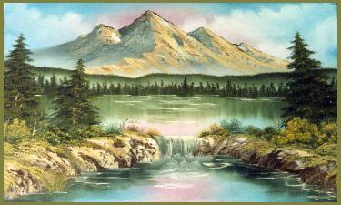 375x225 Bob Ross Instructor Joan Palumbo, Joy Painting, Montauk, New York - Boss Ross Painting