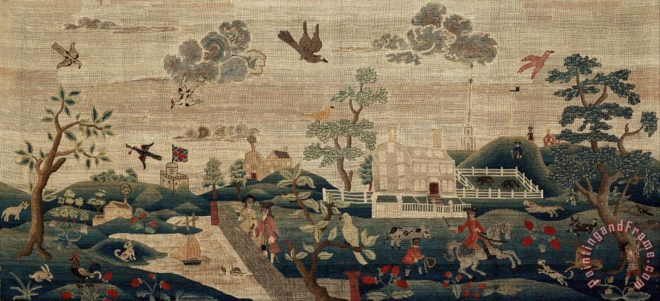 960x439 Hannah Otis View Of Boston Common Painting - Boston Common Painting