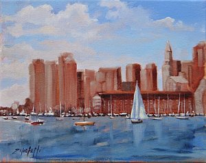 300x237 Boston Harbor Art Fine Art America - Boston Harbor Painting