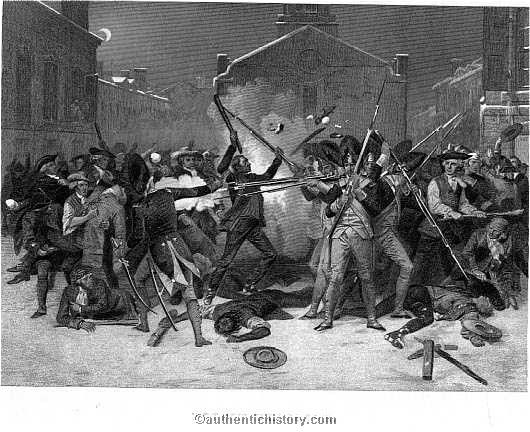 530x432 Boston Massacre American Revolutionary War History - Boston Massacre Painting