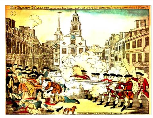 500x386 Paul Revere Boston Massacre Painting - Boston Massacre Painting