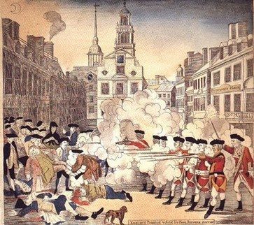 363x322 The Boston Massacre - Boston Massacre Painting