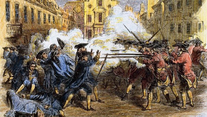 700x394 The Boston Massacre March 5, 1770 A Powder Keg That Lit The Revolution - Boston Massacre Painting