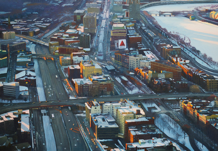 723x500 David Leonard The Commonwealth Boston - Boston Oil Painting