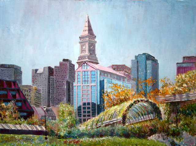 640x478 Vladimir Volosov Artwork Boston Original Painting Oil - Boston Oil Painting