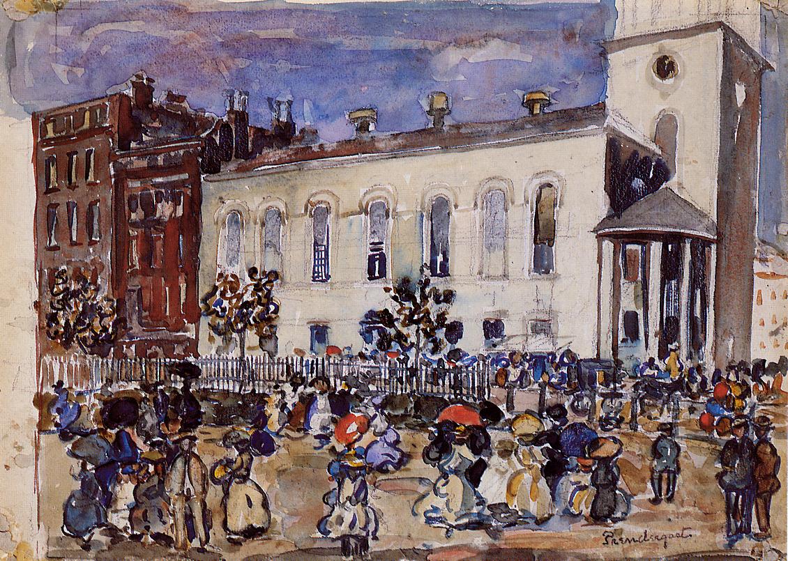 1130x805 Boston Painting Maurice Prendergast Oil Paintings - Boston Painting