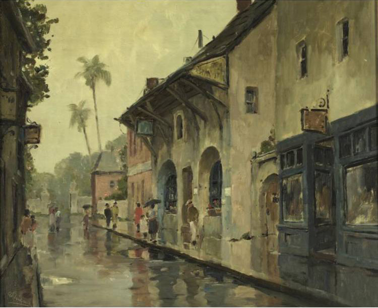 750x610 Anthony Thieme In St. Augustine's Lost Colony Surovek Gallery - Boston Painting St Augustine