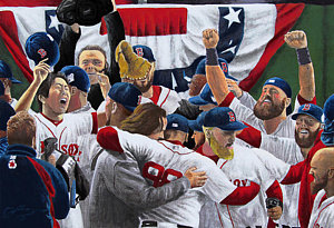 300x205 Boston Red Sox Paintings Fine Art America - Boston Red Sox Painting