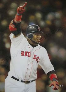 214x300 David Ortiz, Boston Red Sox - Boston Red Sox Painting