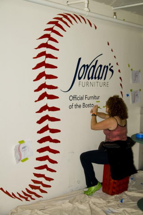 500x750 Fenway Park Murals And Wall Lettering Examples - Boston Red Sox Painting